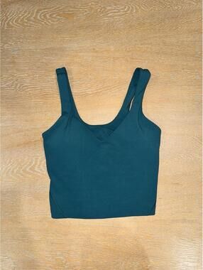 Lululemon Align Tank Top Storm Teal SIZE 2 Pads Included